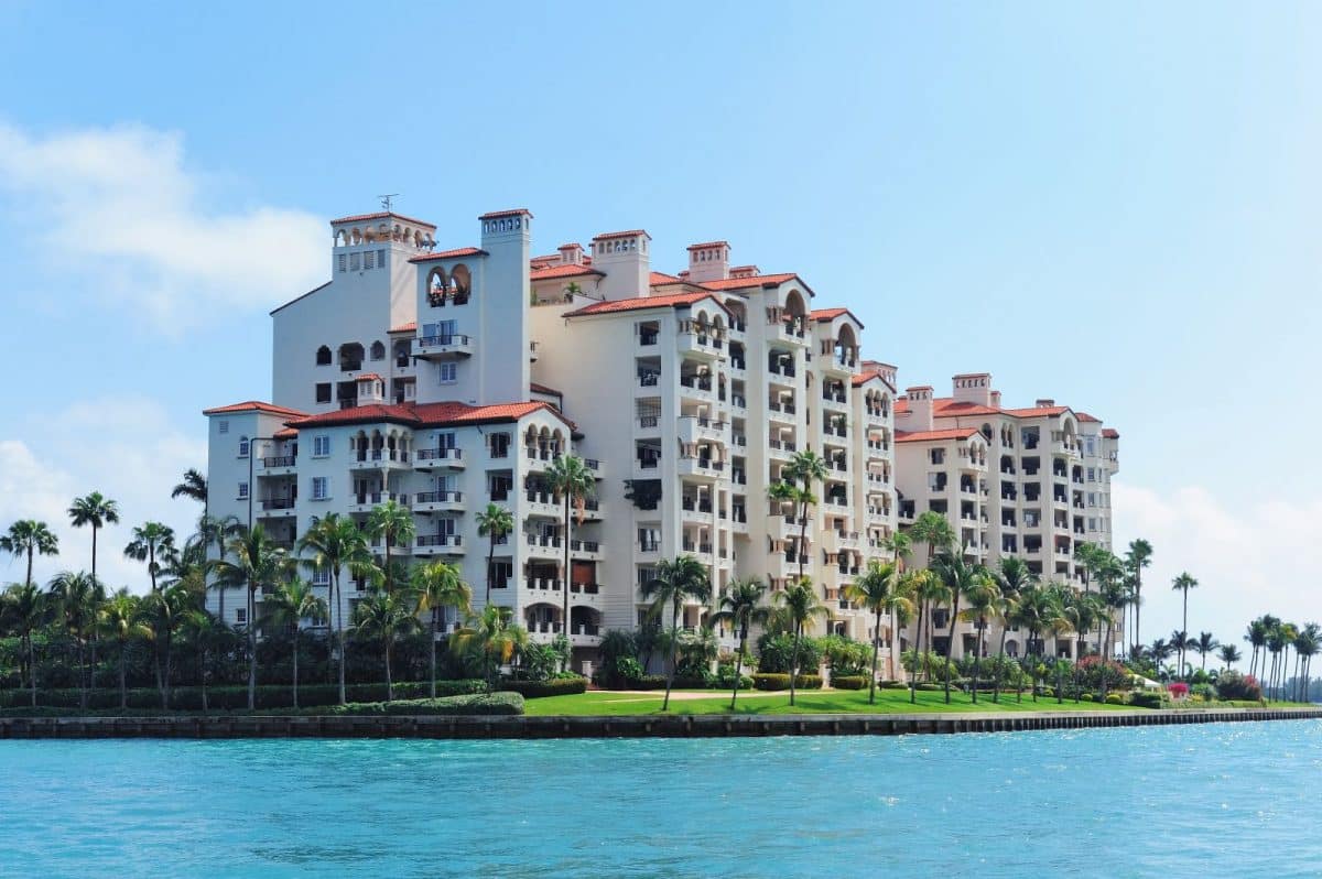 Miami skyline with luxury waterfront condominiums representing global investment in Miami real estate